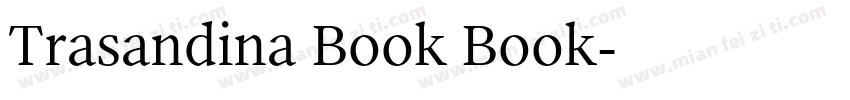 Trasandina Book Book字体转换